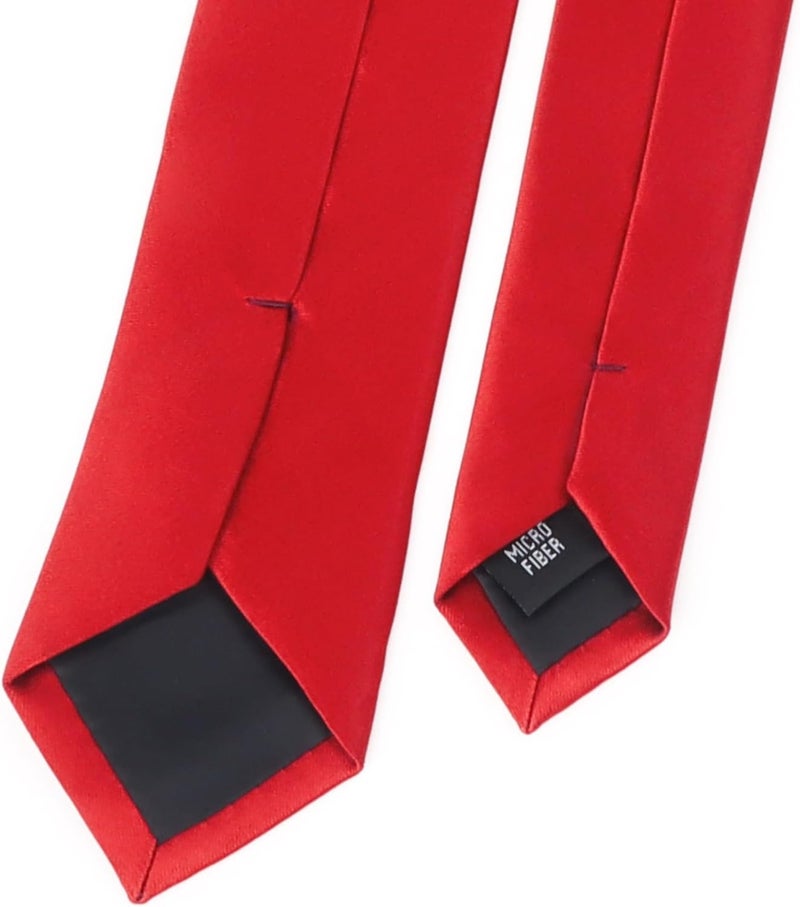 DR ANISON Skinny Tie Men Women 2" (5CM) Slim Necktie Solid Thin Ties Formal - Image 3